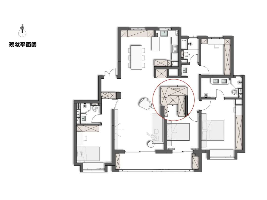 北岩设计 | 180m²意式极简公寓设计案例