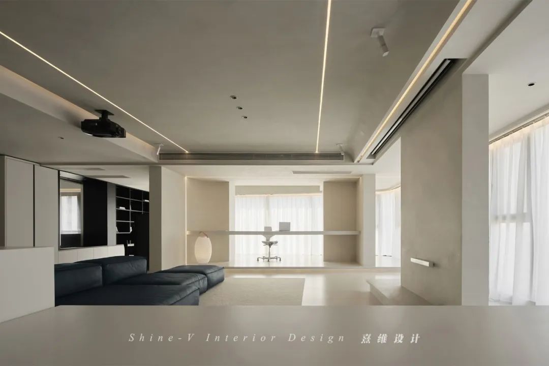 《疏逸》230㎡奶油感磐多魔，空间打开、光影纵横，自在气息满屋穿梭 | 熹维设计设计案例