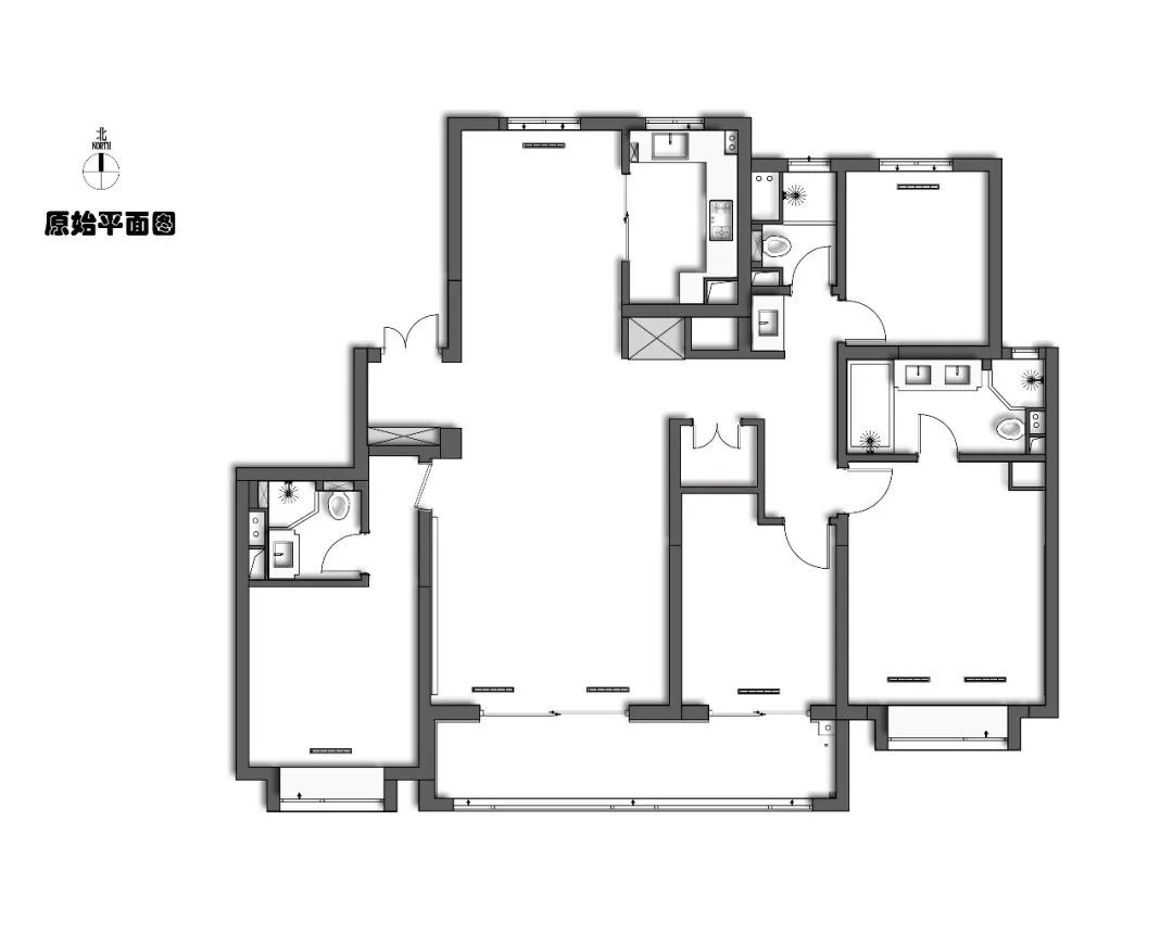 北岩设计 | 180m²意式极简公寓设计案例