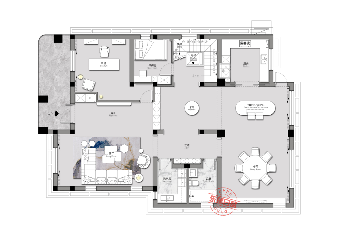 深圳东易日盛丨420m²原木侘寂风别墅设计案例