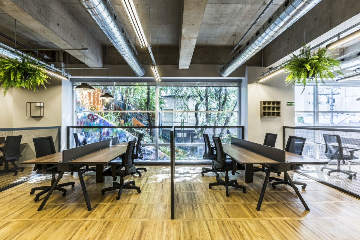 Civi-co Coworking Offices – São Paulo 工业风办公室设计案例