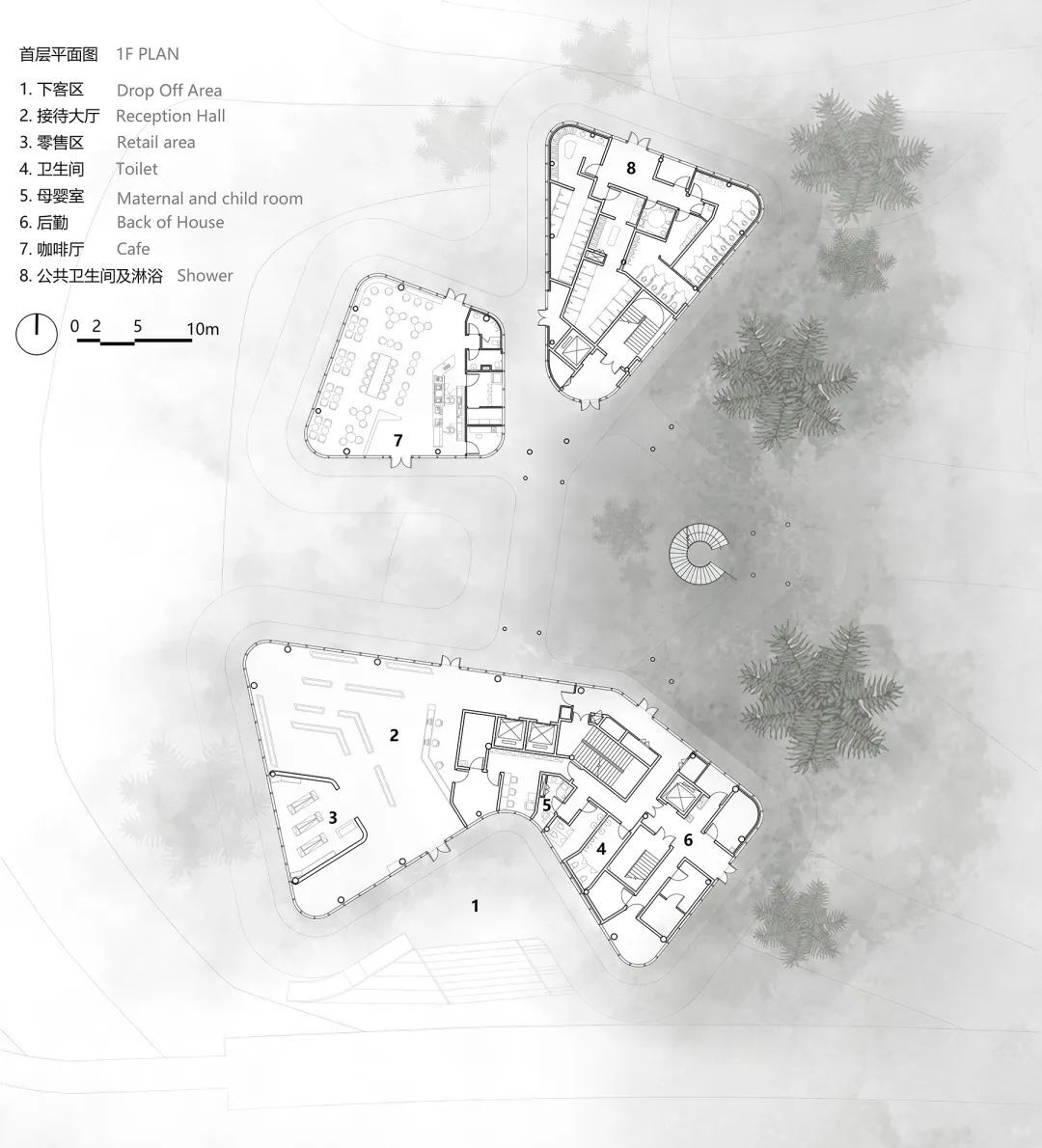 建识设计+建言建筑丨白鹤湖游客中心设计案例