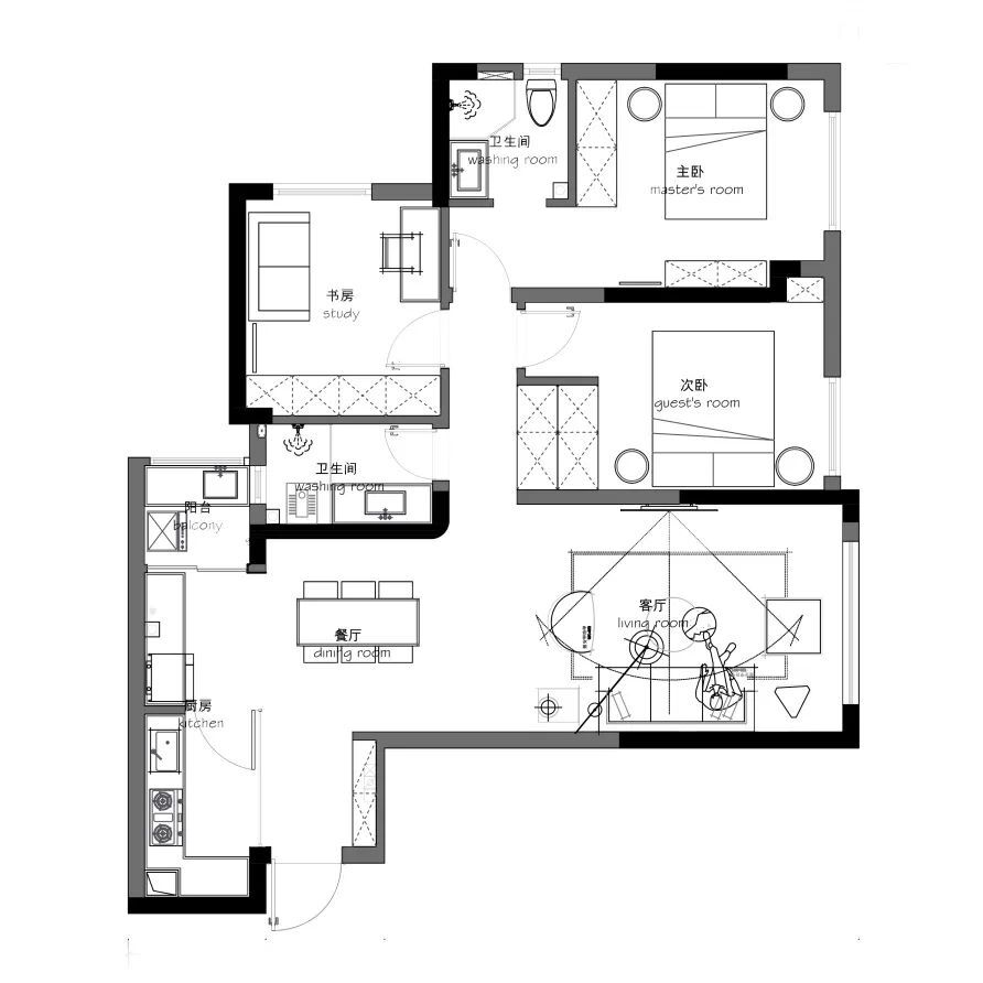 文艺的奶油色调，复古恬静的治愈力量 | 皋邸设计设计案例