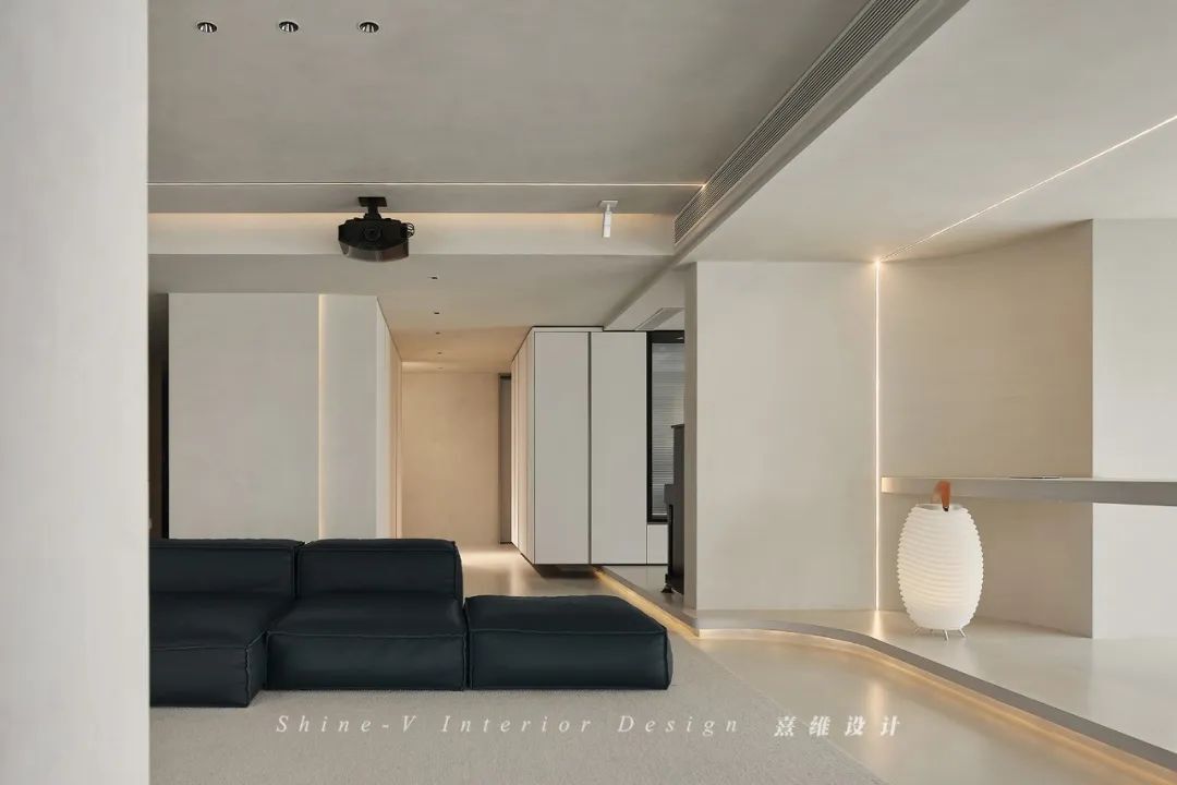 《疏逸》230㎡奶油感磐多魔，空间打开、光影纵横，自在气息满屋穿梭 | 熹维设计设计案例