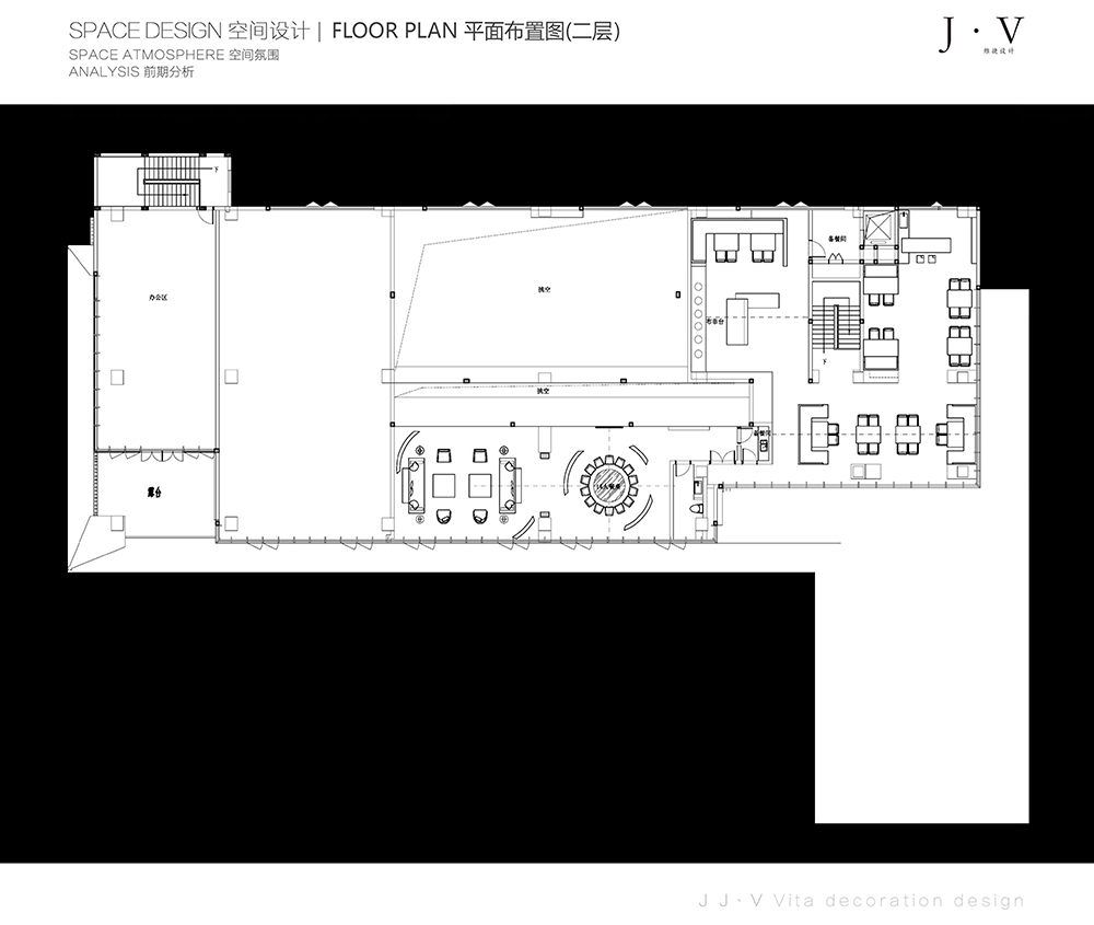JV维捷设计｜1250㎡极简会所，完美至上的空间！设计案例