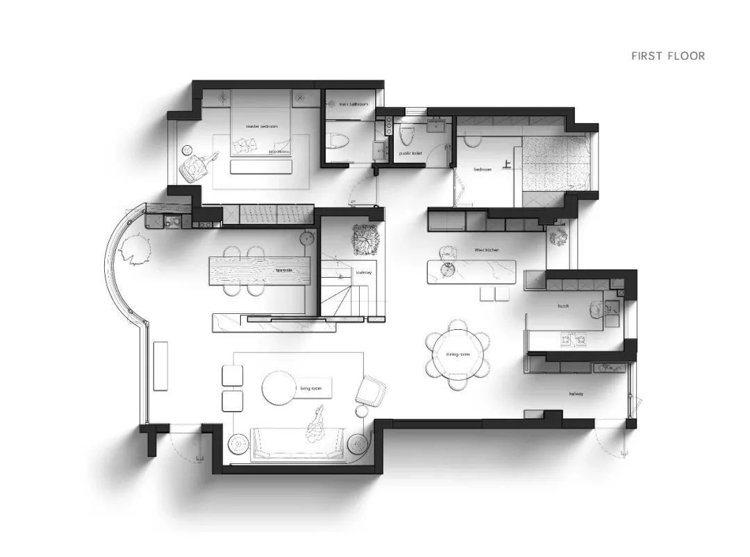 300㎡极简自然私宅丨汉马建筑设计案例