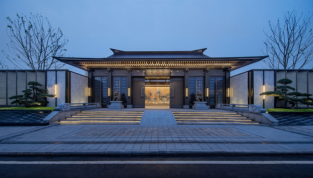 重庆电建清韵阶庭营销中心 880㎡中式售楼处 | 盘石设计 吴文粒设计案例