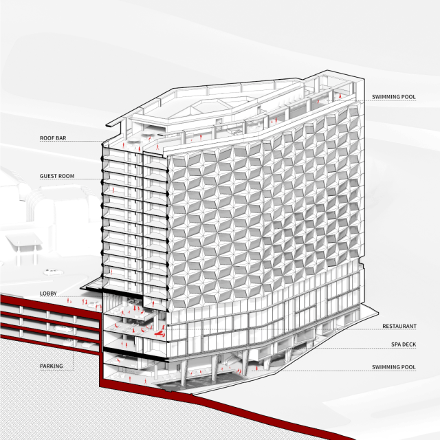 line+建筑事务所丨希尔顿酒店扩建设计案例