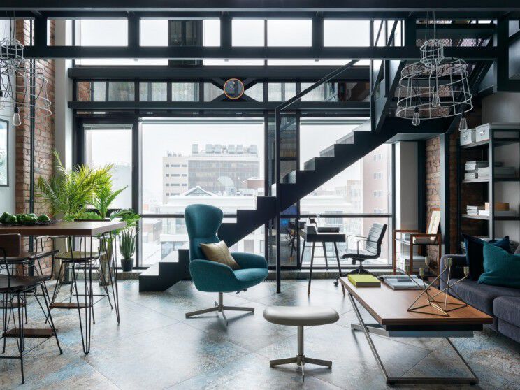 莫斯科轻工业风Loft公寓 | yoroom design设计案例
