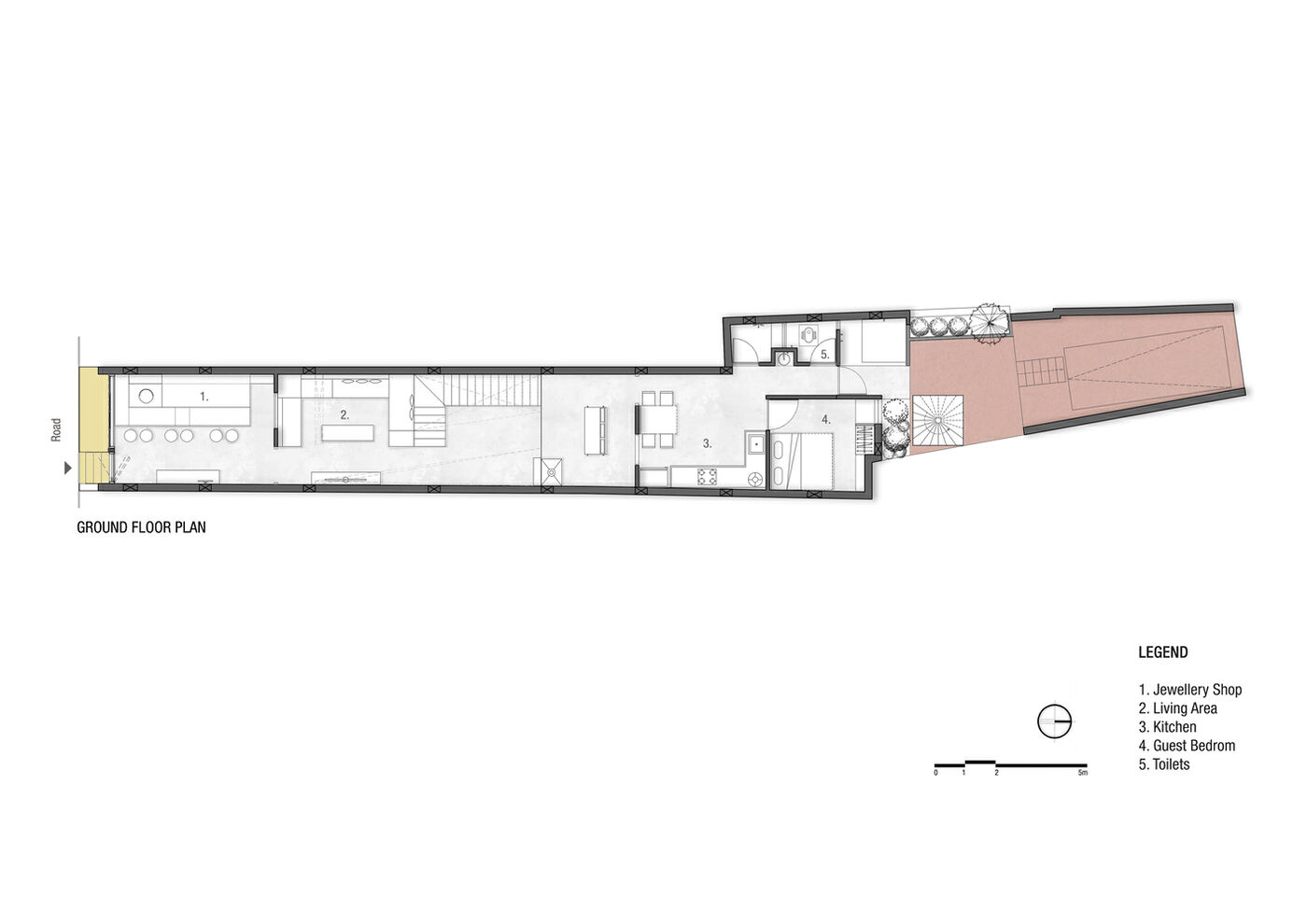 红砖编织出来的公寓 The Linear House设计案例