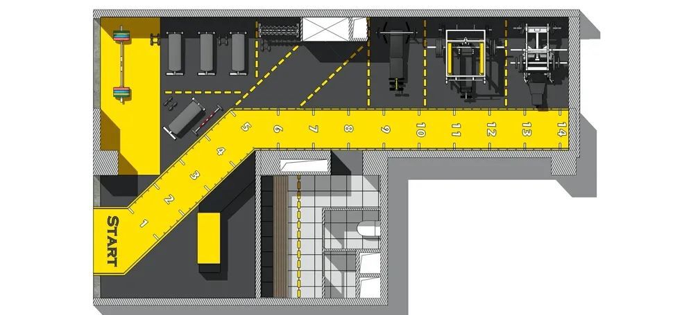 中海左岸澜庭UNDER CONSTRUCTION健身房| DAGA大观建筑设计案例