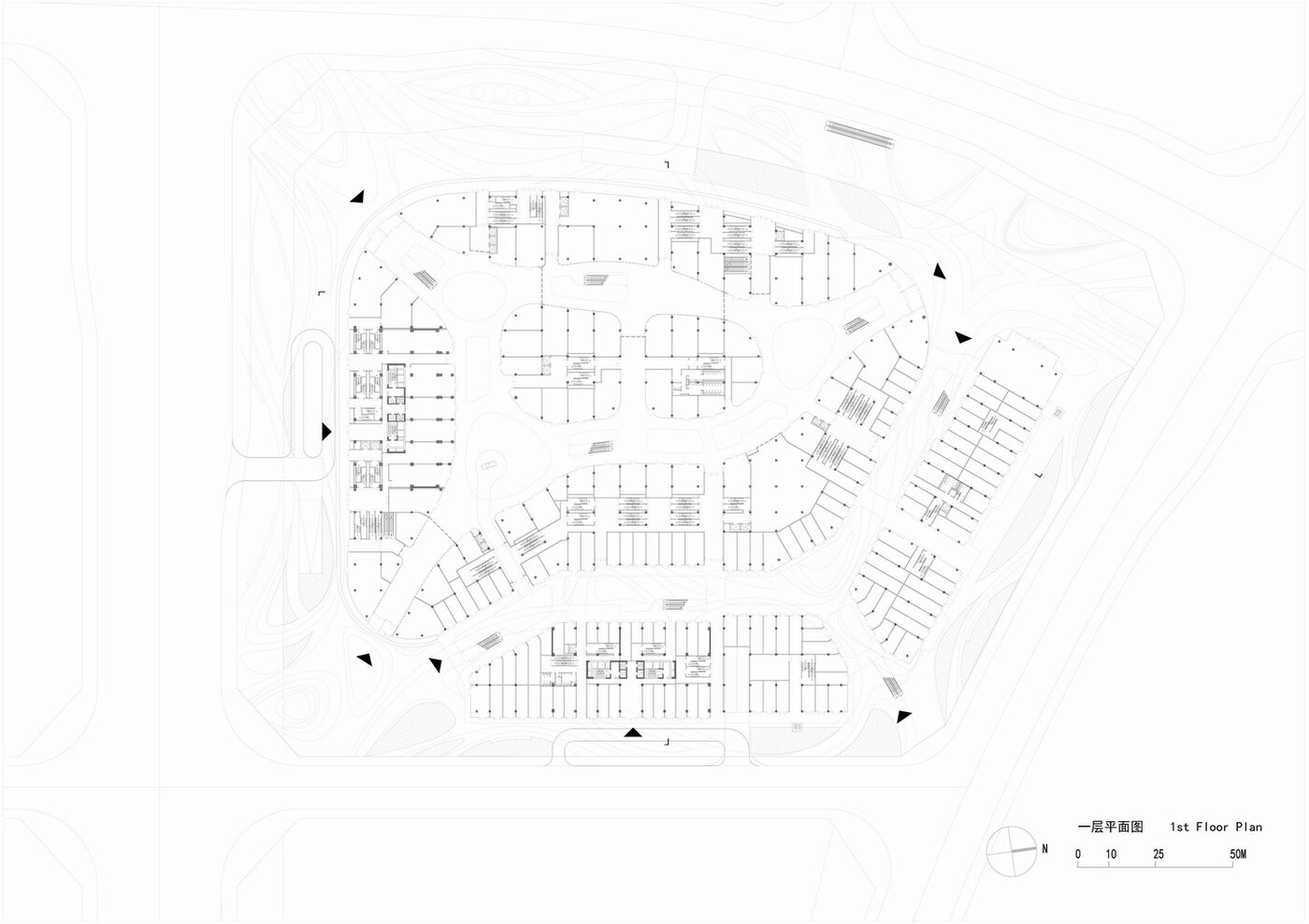 简和建筑丨山水之城·泰汶城市广场设计案例
