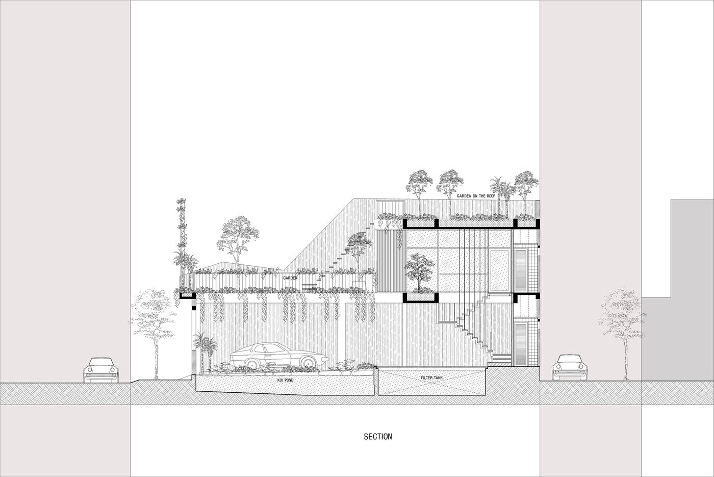 豪宅设计：Roof Gardens 环境、自然和人之间和谐的背景设计案例