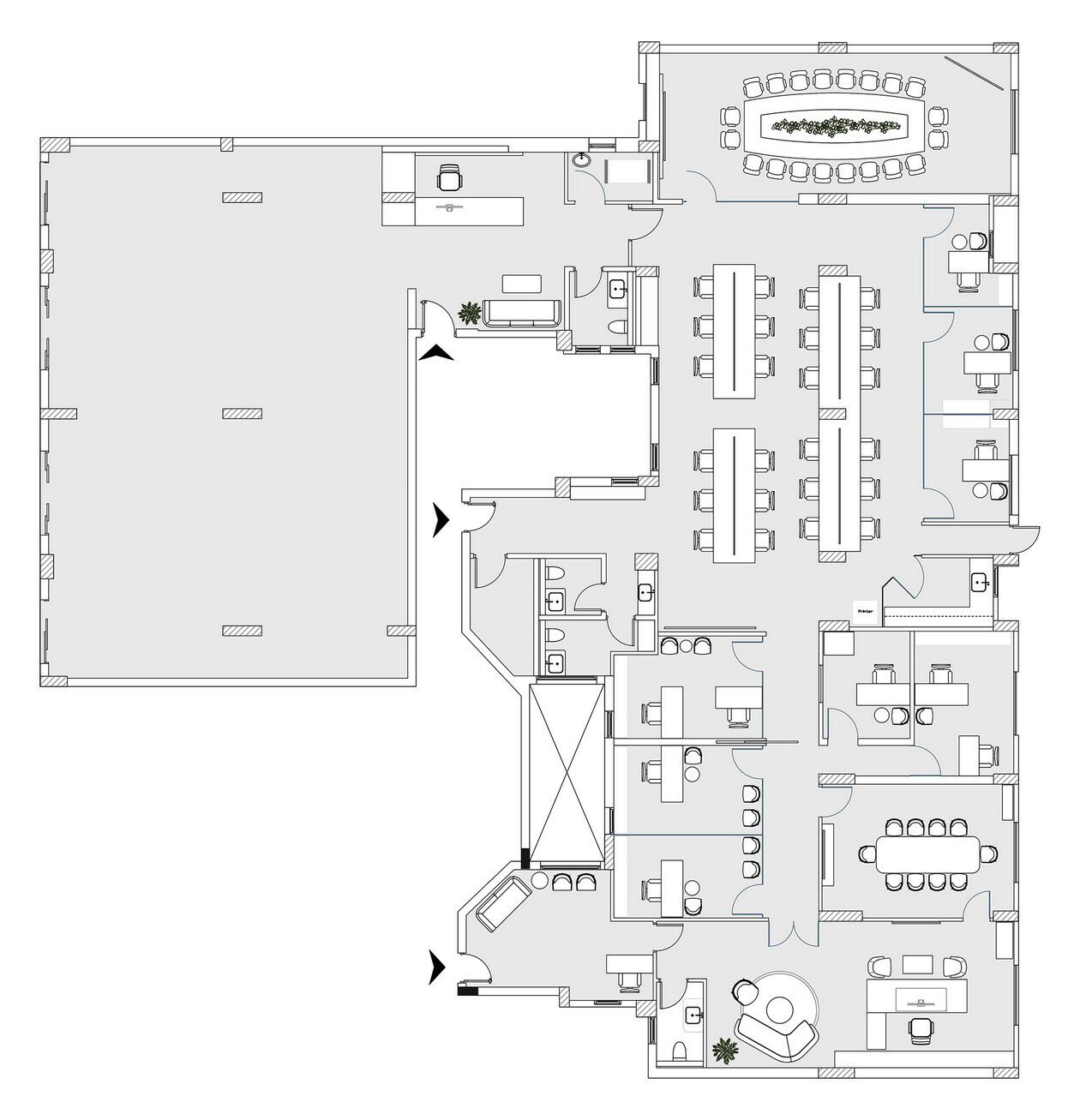 600㎡办公空间设计设计案例