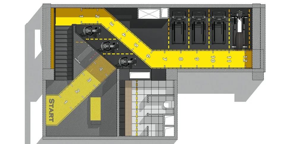 中海左岸澜庭UNDER CONSTRUCTION健身房| DAGA大观建筑设计案例