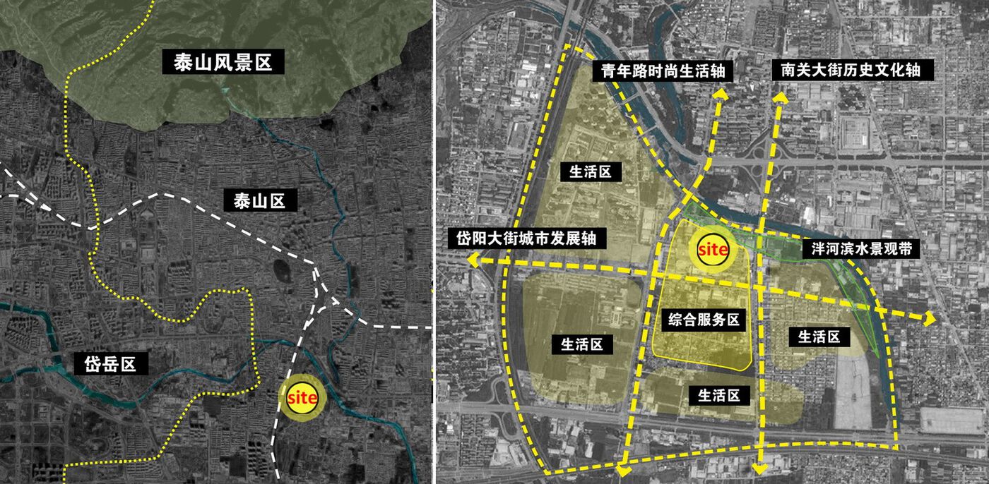 简和建筑丨山水之城·泰汶城市广场设计案例
