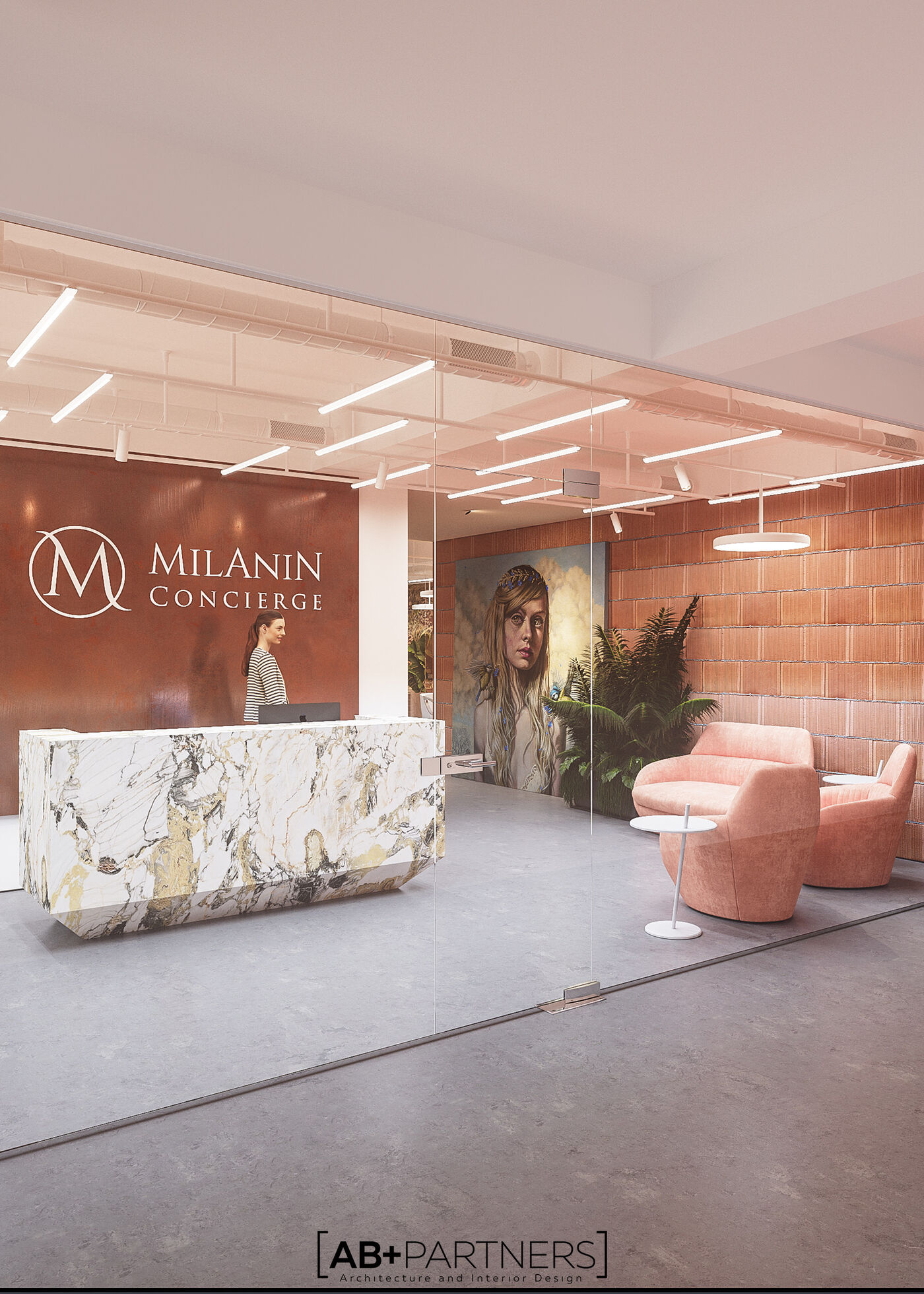 Milanin Concierge – răsfățul culorilor calme135㎡精致美容院设计案例