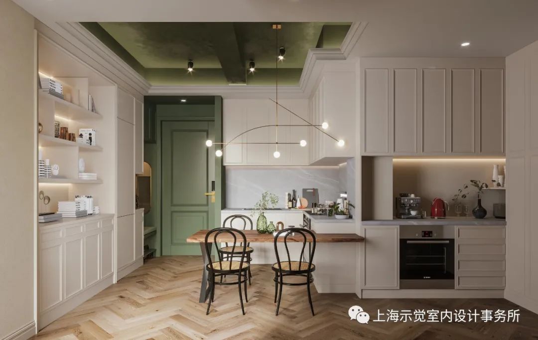 示觉设计|藏在外滩历史保护建筑内的复古法式住宅设计案例