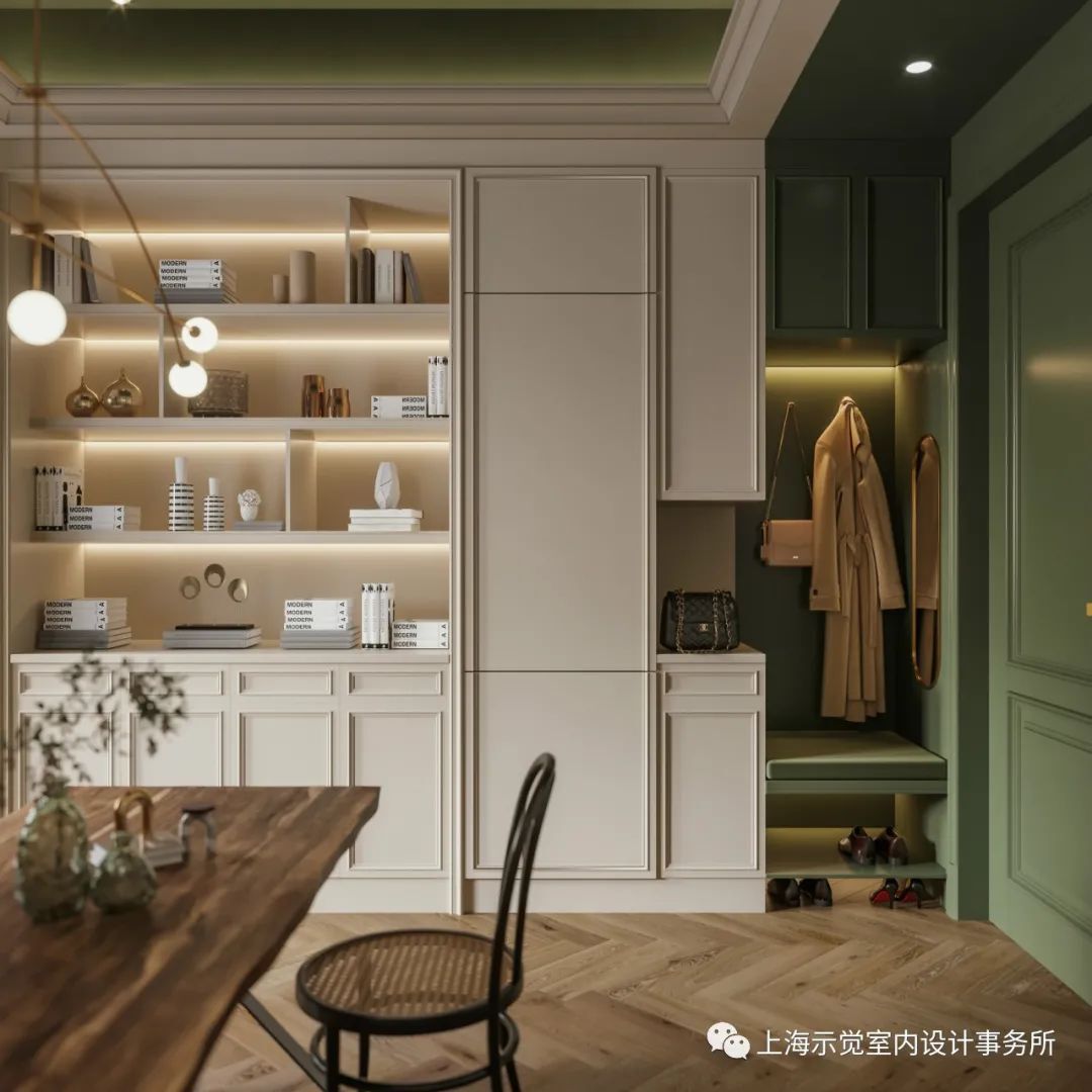 示觉设计|藏在外滩历史保护建筑内的复古法式住宅设计案例