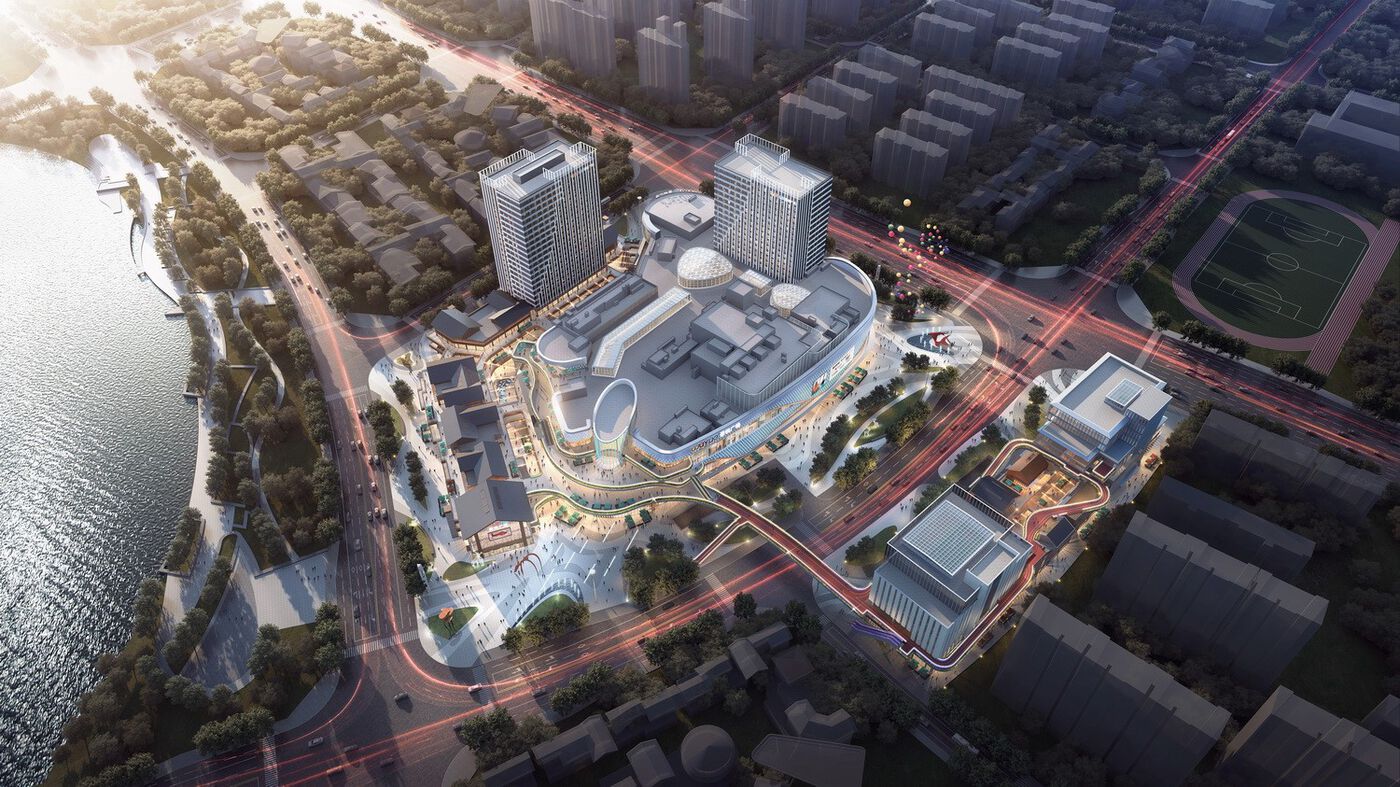 简和建筑丨山水之城·泰汶城市广场设计案例