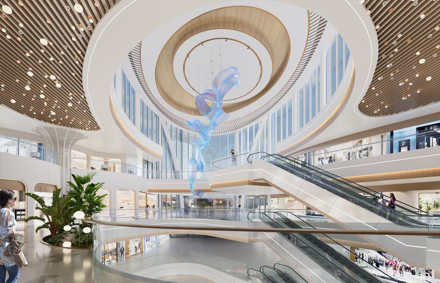 简和建筑丨山水之城·泰汶城市广场设计案例