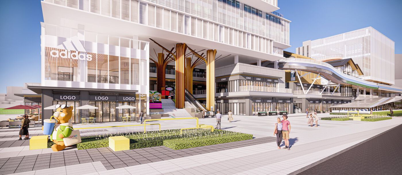 简和建筑丨山水之城·泰汶城市广场设计案例