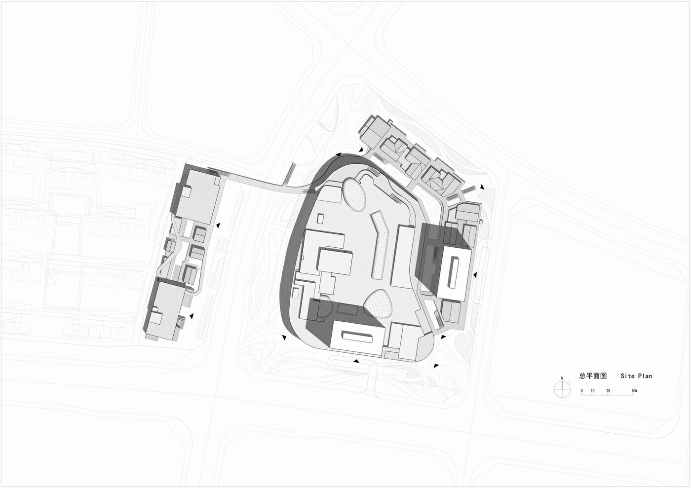 简和建筑丨山水之城·泰汶城市广场设计案例