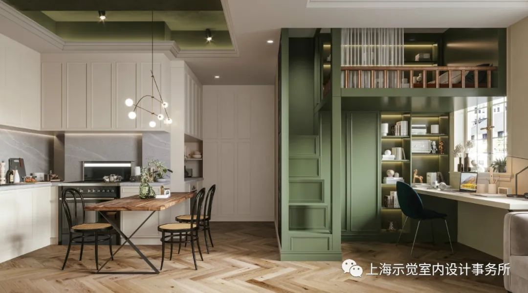 示觉设计|藏在外滩历史保护建筑内的复古法式住宅设计案例