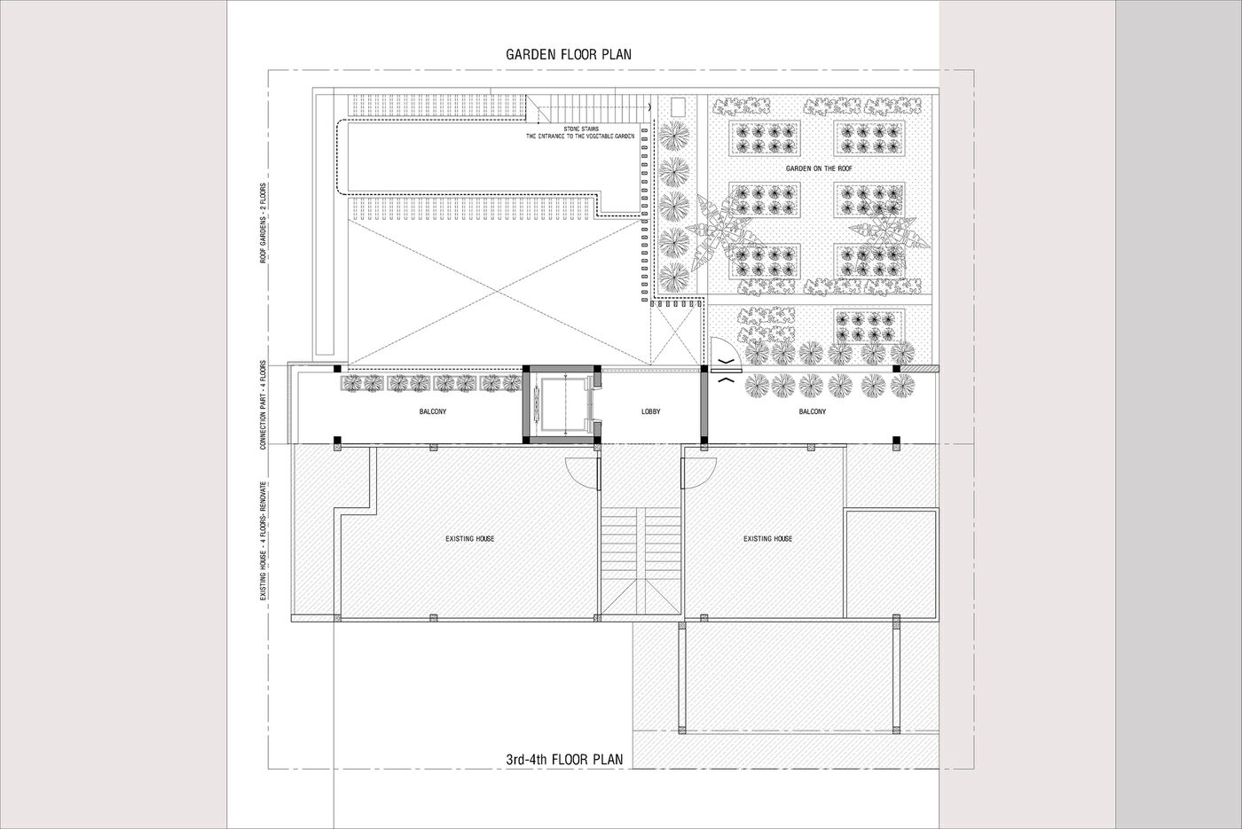 豪宅设计：Roof Gardens 环境、自然和人之间和谐的背景设计案例