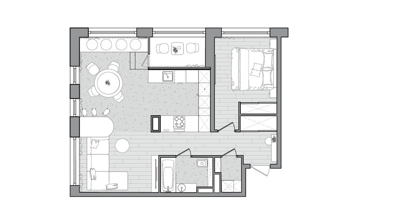 走进生活的浪漫，66m²简欧住宅设计！设计案例