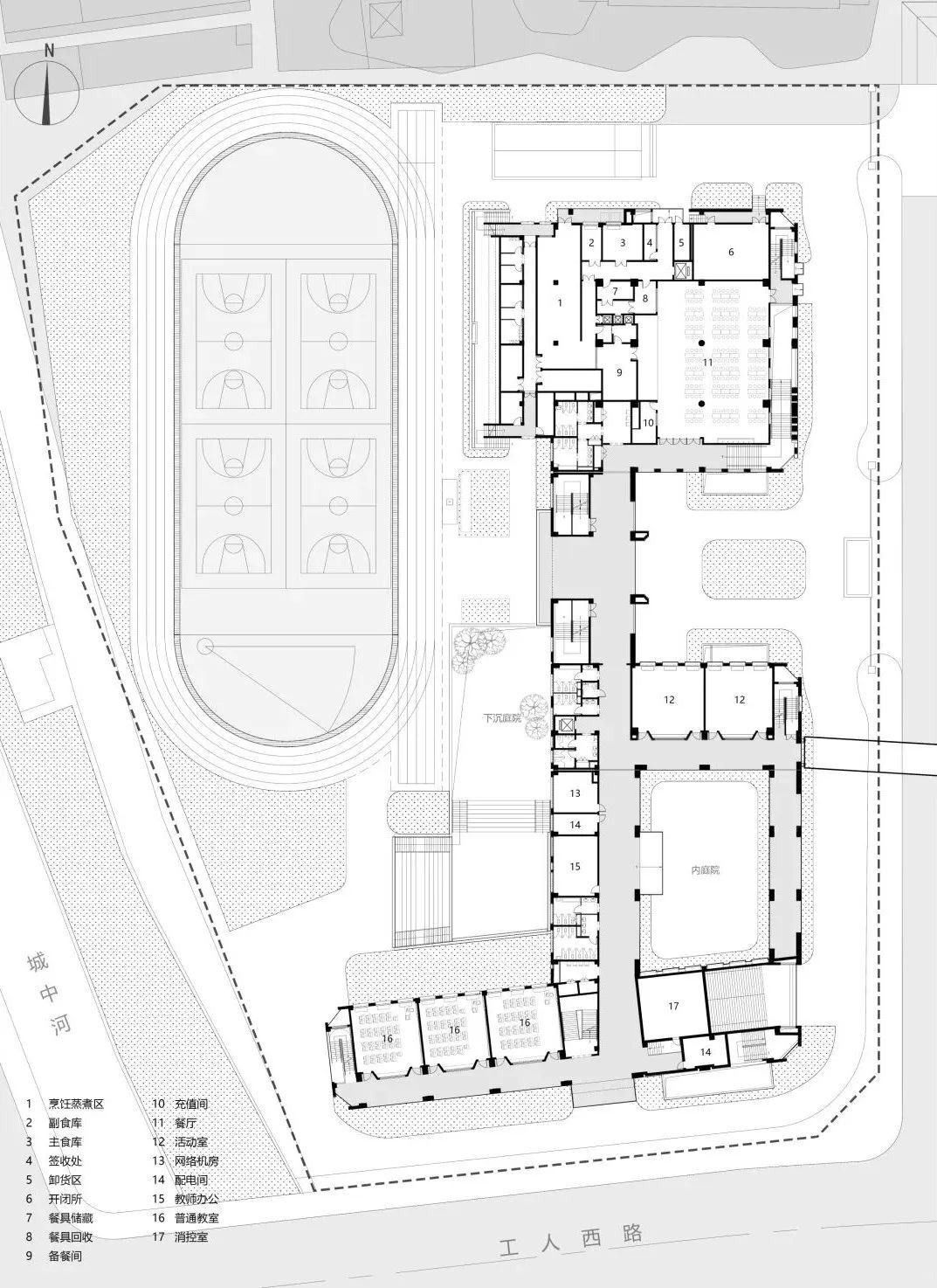红砖与光影：义乌绣湖小学扩建 | 九米设计设计案例