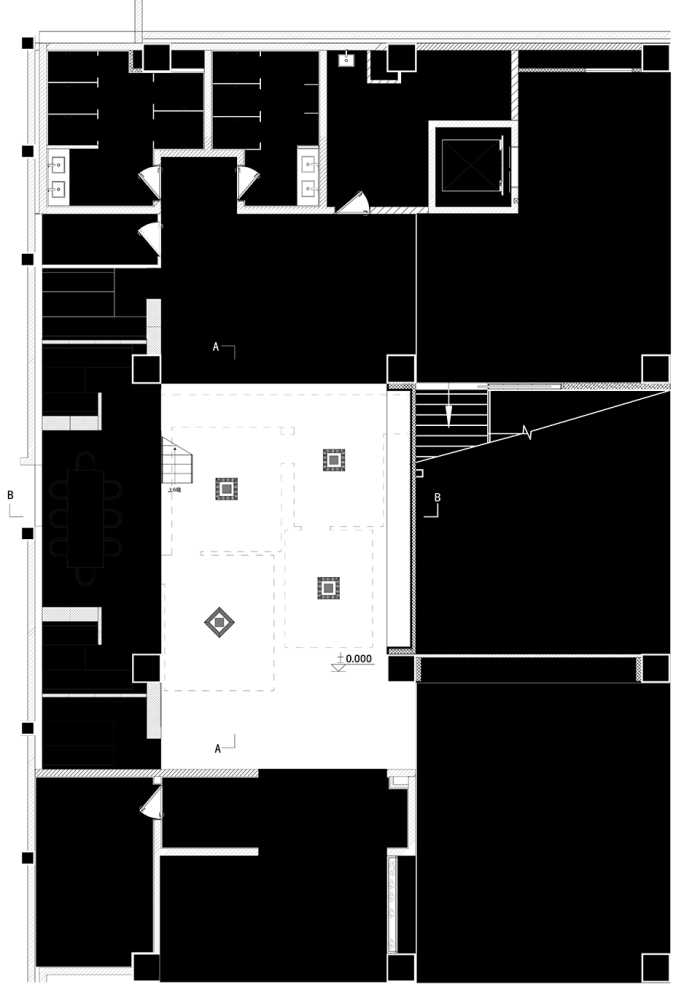 阅读的棱镜 上海厂房办公咖啡阅读公共空间改造 | 合尘建筑设计案例