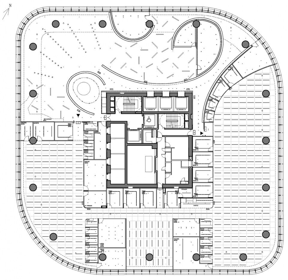 资产管理公司，回旋的光栅 | 合尘建筑设计案例