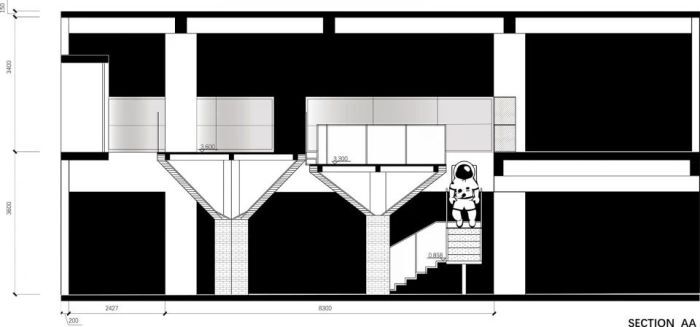 阅读的棱镜 上海厂房办公咖啡阅读公共空间改造 | 合尘建筑设计案例