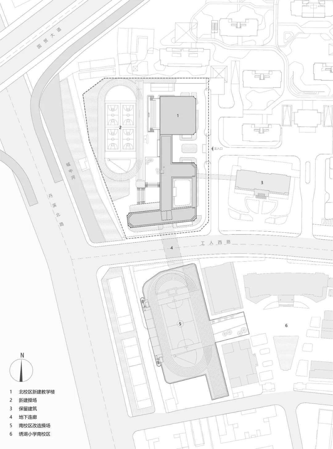 红砖与光影：义乌绣湖小学扩建 | 九米设计设计案例