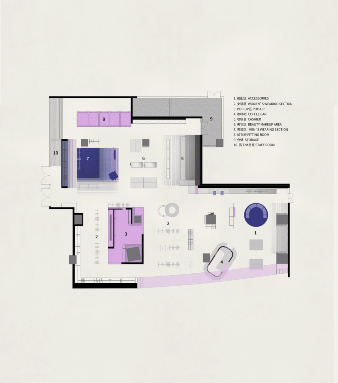 深圳NǑME Store概念店，紫海巡游计划​|超级平常设计案例