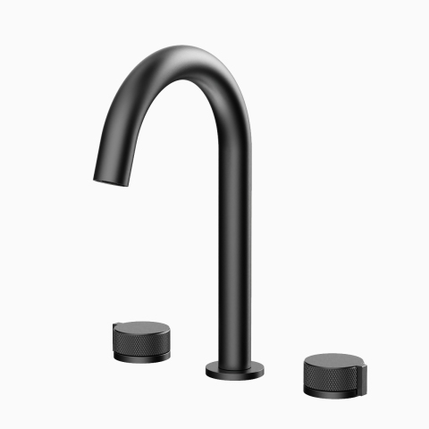 Countertop-Mounted 3-Hole Vanity Sink Faucet
