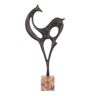 Black Bronze Aluminum Ornament - Marble
